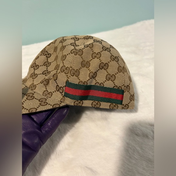 GUCCI Sheryline Baseball Cap Beige Large size. Authentic and pre-owned. - Picture 2 of 9